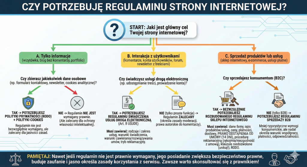 regulamin strony internetowej