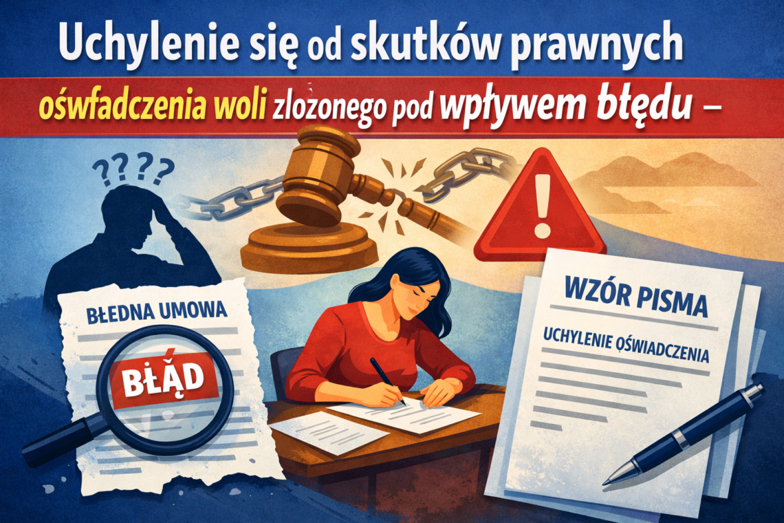 oświadczenia woli złożonego
